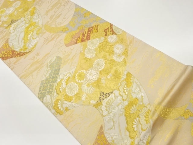 JAPANESE FUKURO OBI / WOVEN KIKU